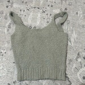 mint green cropped skims top